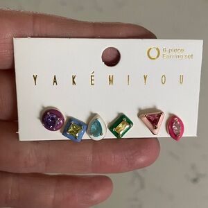 Colorful Stud Earring Set